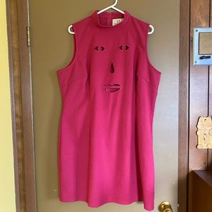 Fashion Brand Company limited run fuchsia face cut out dress